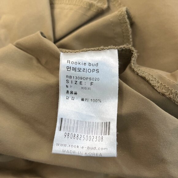 RB. Still By Rookie Bud Womens Beige Polyester Dress Zip Back One Size - Picture 5 of 6